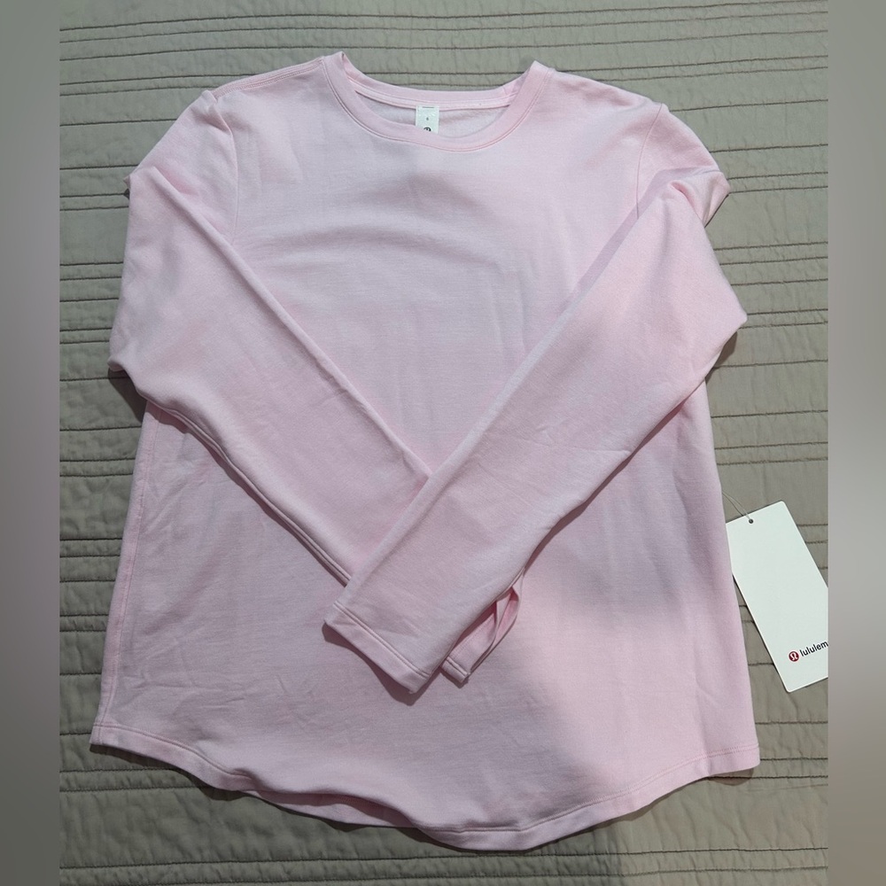 Lululemon Love Modal Fleece Long Sleeve Size 6 Pink